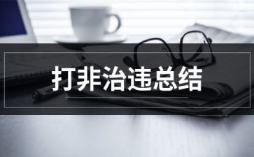 2024年打非治违工作总结模板8篇