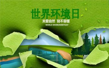 环境日的活动方案5篇