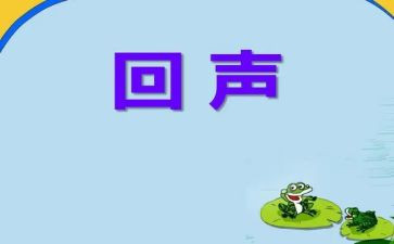 回声教案通用5篇