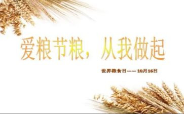 爱粮食节约粮食演讲稿最新5篇