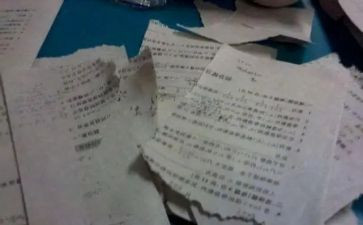 撕试卷的作文6篇