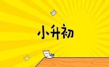 写小升初的作文通用5篇